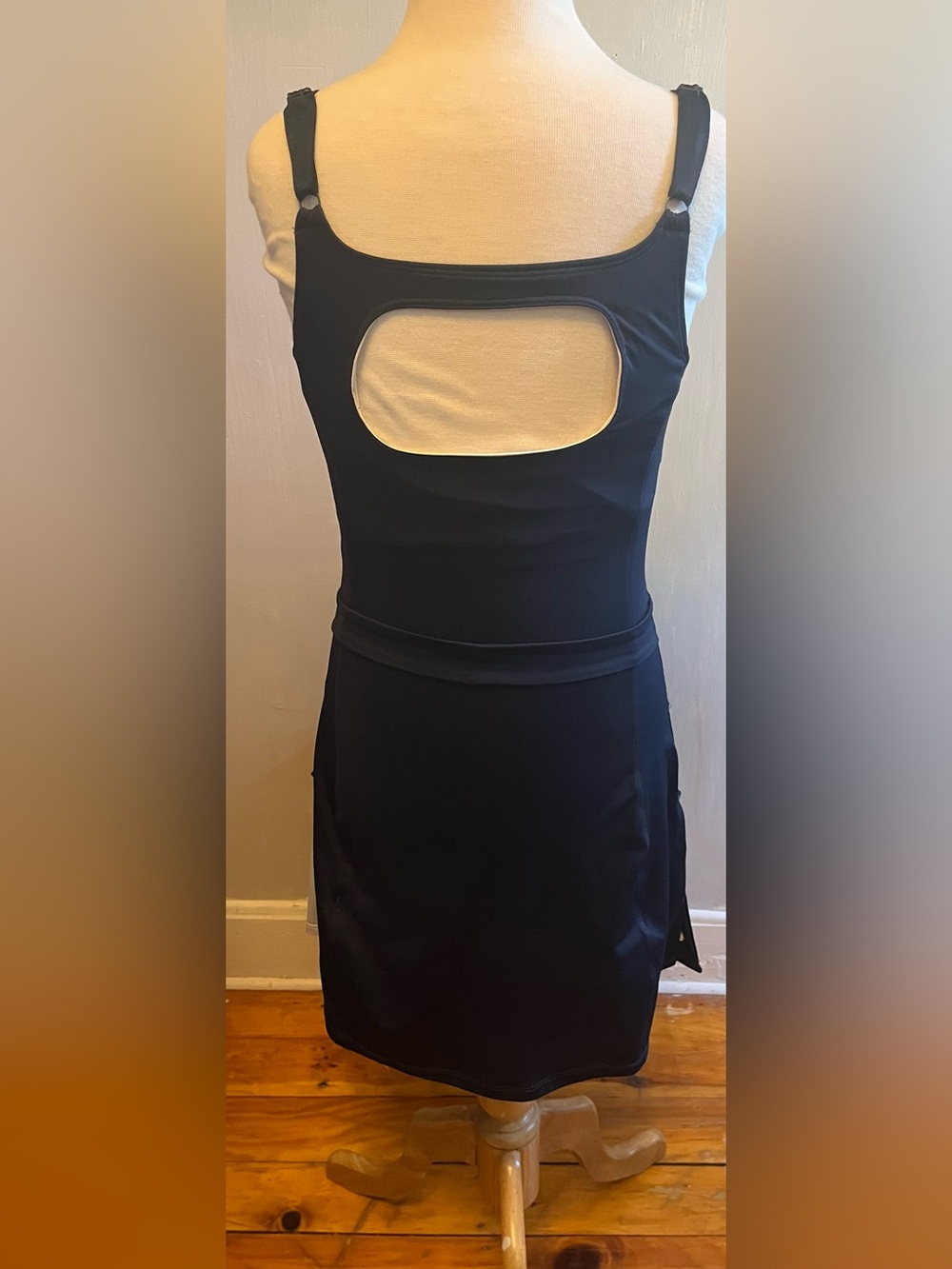 Reebok RbK Team Dress Athletic Navy/White Fit & Flare Playdry Size XS NWT’s - Picture 2 of 11
